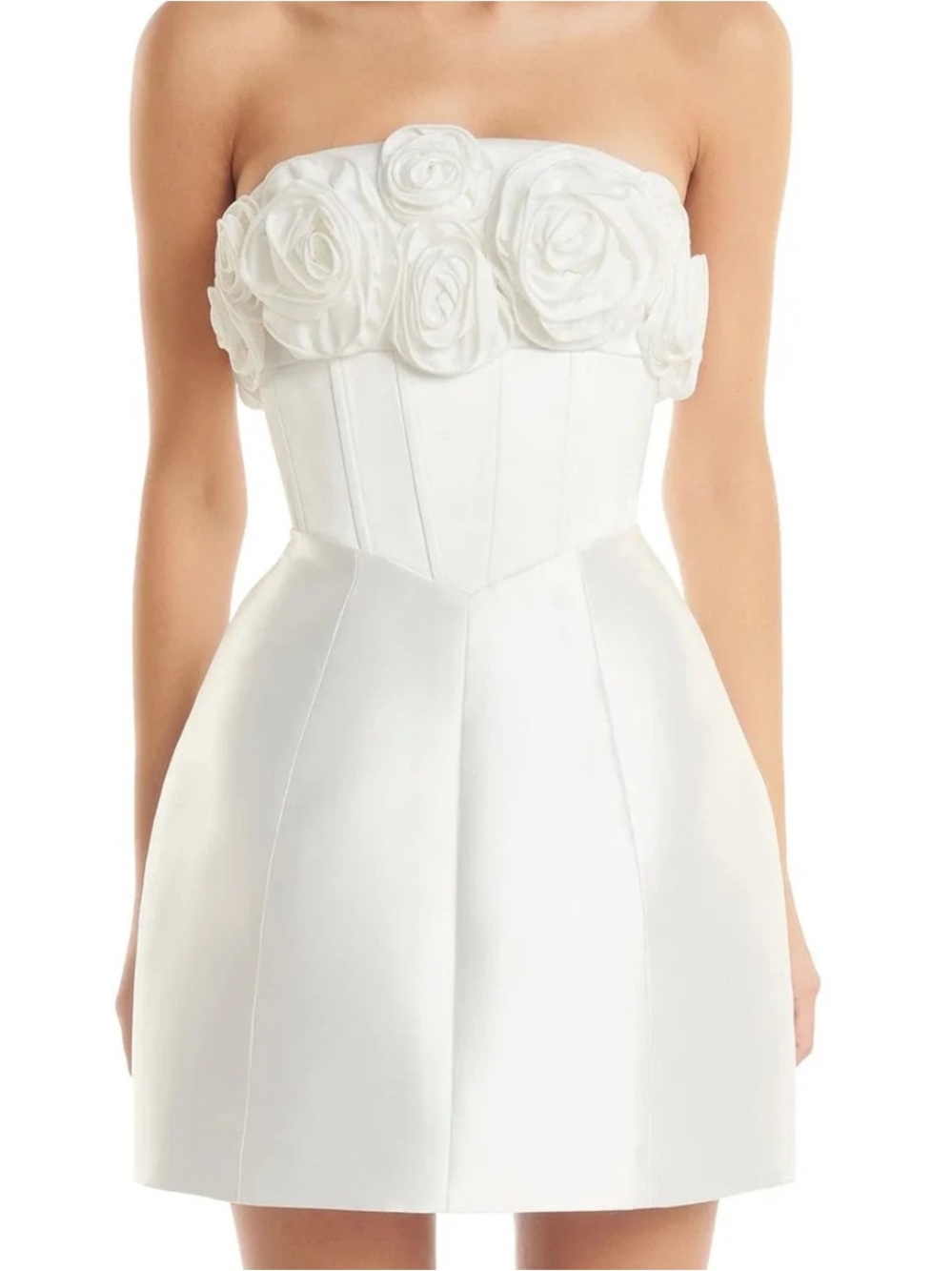 Eliya The Label 'Tehanni' Strapless Mini Dress in White Size US 4 / S